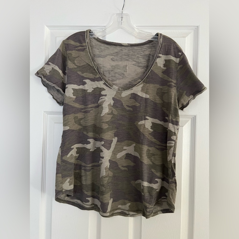 Camo Print Women's Top